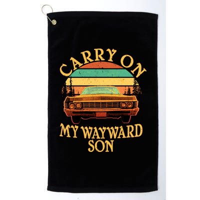 Carry On My Wayward Son Platinum Collection Golf Towel