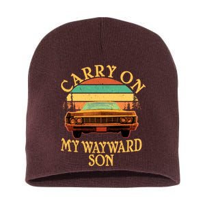 Carry On My Wayward Son Short Acrylic Beanie