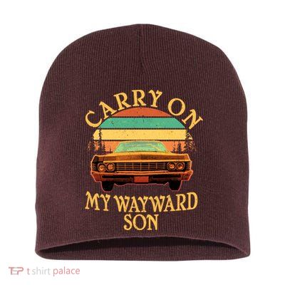 Carry On My Wayward Son Short Acrylic Beanie