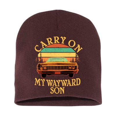 Carry On My Wayward Son Short Acrylic Beanie