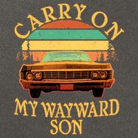 Carry On My Wayward Son Cotton Canvas Backpack