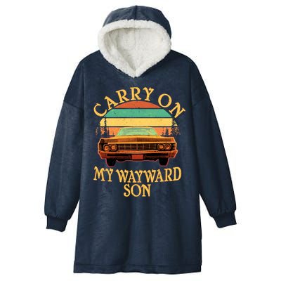 Carry On My Wayward Son Hooded Wearable Blanket