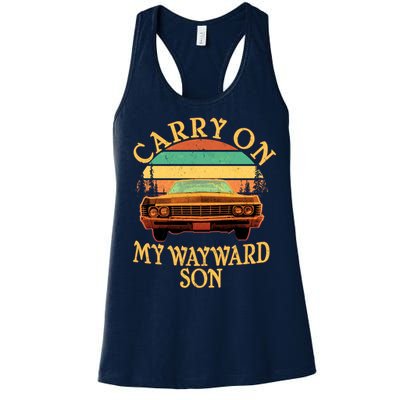 Carry On My Wayward Son Women's Racerback Tank