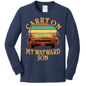 Carry On My Wayward Son Kids Long Sleeve Shirt