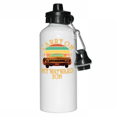 Carry On My Wayward Son Aluminum Water Bottle