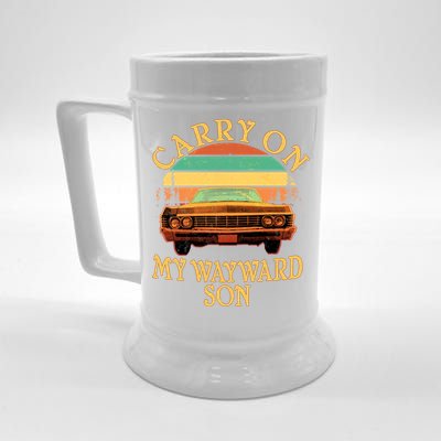 Carry On My Wayward Son Beer Stein