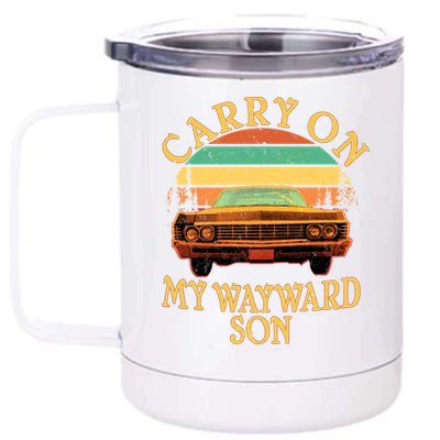 Carry On My Wayward Son 12 oz Stainless Steel Tumbler Cup