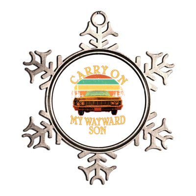 Carry On My Wayward Son Metallic Star Ornament