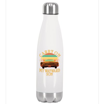 Carry On My Wayward Son Stainless Steel Insulated Water Bottle