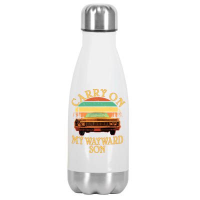 Carry On My Wayward Son Stainless Steel Insulated Water Bottle