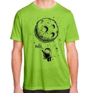 Cartoon Astronaut Moon Swing Adult ChromaSoft Performance T-Shirt