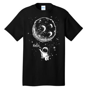 Cartoon Astronaut Moon Swing Tall T-Shirt