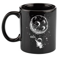 Cartoon Astronaut Moon Swing 11oz C Handle Ceramic Mug