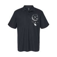 Cartoon Astronaut Moon Swing Softstyle Adult Sport Polo