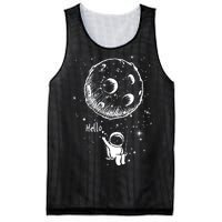 Cartoon Astronaut Moon Swing Mesh Reversible Basketball Jersey Tank