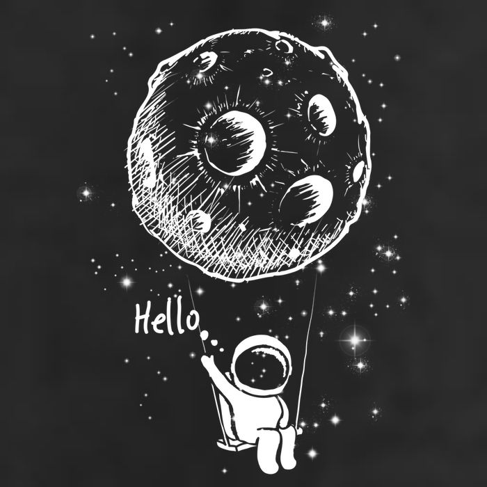 Cartoon Astronaut Moon Swing Hat