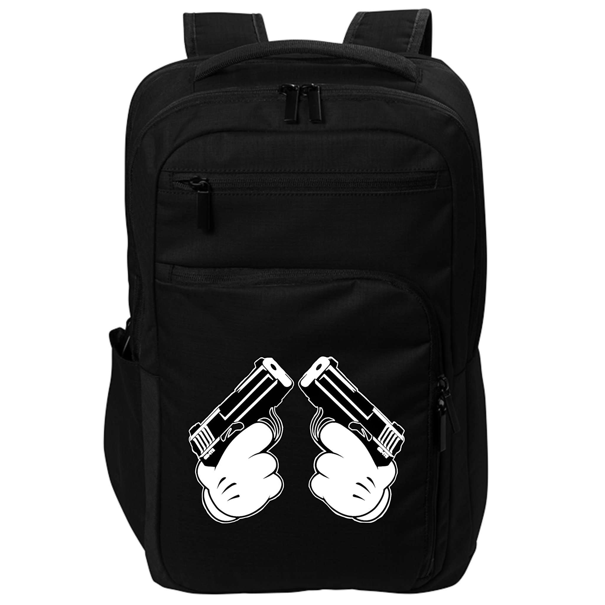 Cartoon Guns Hands Pistol Impact Tech Backpack