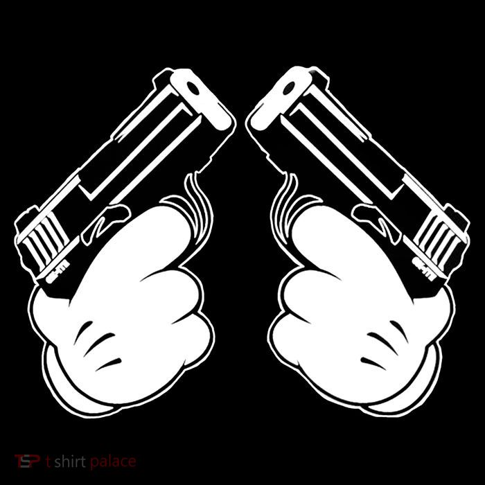 Cartoon Guns Hands Pistol Backpack