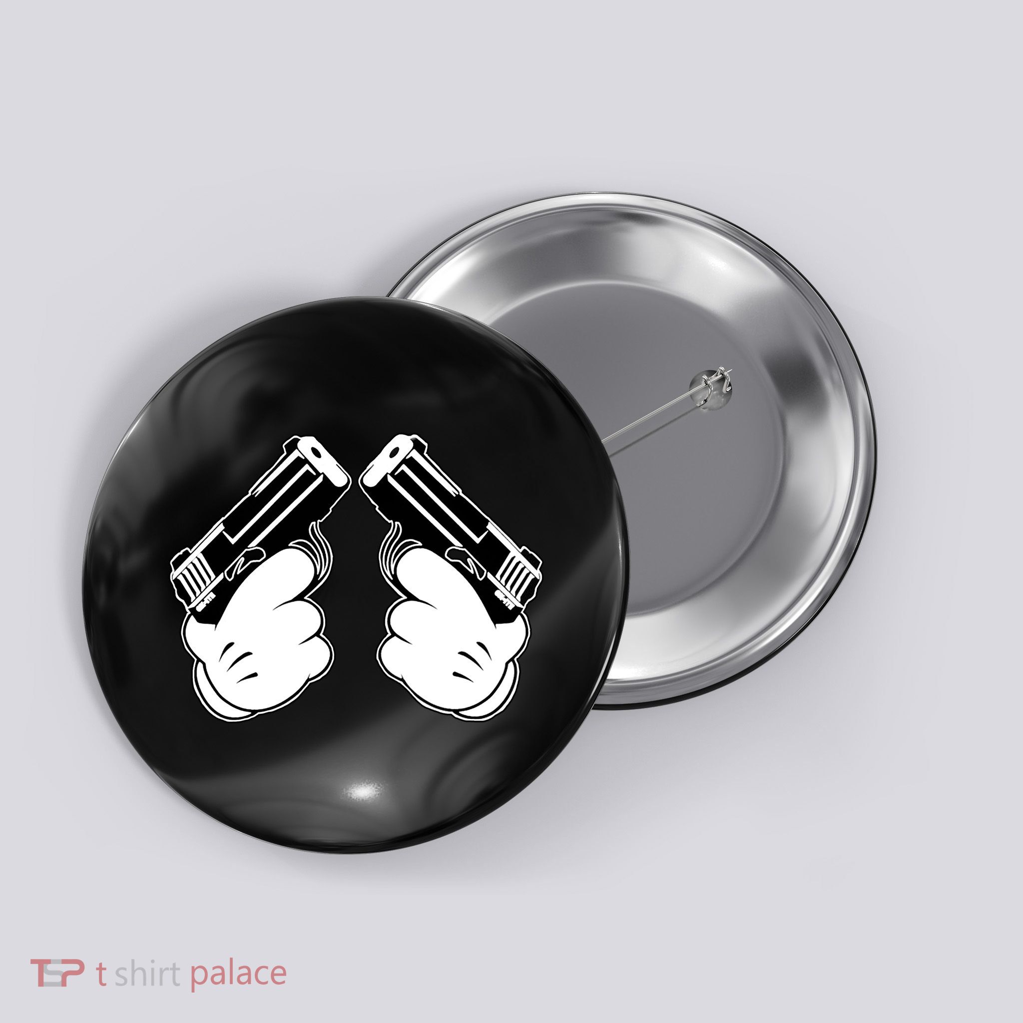 Cartoon Guns Hands Pistol Button