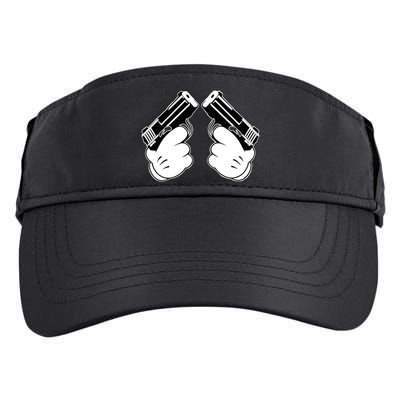 Cartoon Guns Hands Pistol Adult Drive Performance Visor