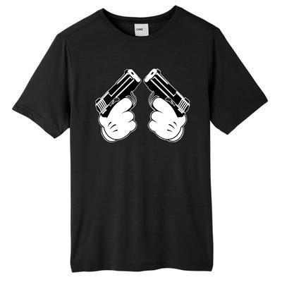 Cartoon Guns Hands Pistol Tall Fusion ChromaSoft Performance T-Shirt