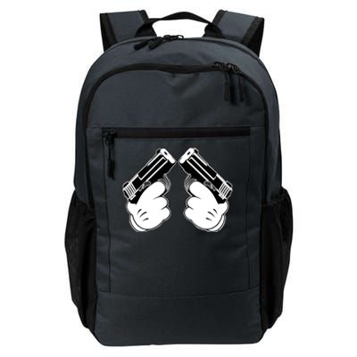 Cartoon Guns Hands Pistol Daily Commute Backpack