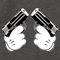Cartoon Guns Hands Pistol Vector Backpack