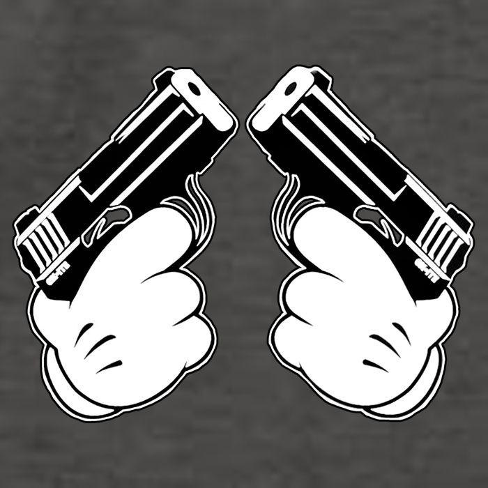 Cartoon Guns Hands Pistol Vector Backpack