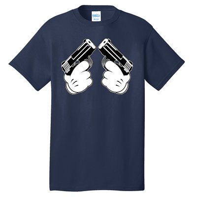 Cartoon Guns Hands Pistol Tall T-Shirt