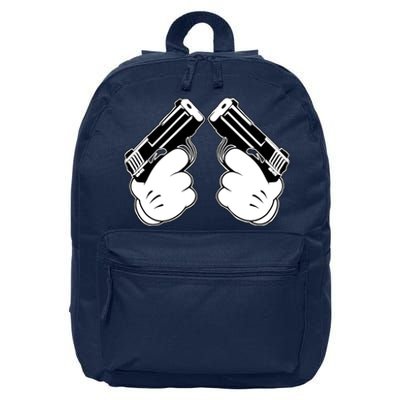 Cartoon Guns Hands Pistol 16 in Basic Backpack