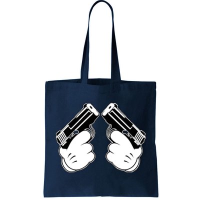 Cartoon Guns Hands Pistol Tote Bag