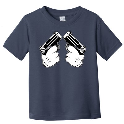 Cartoon Guns Hands Pistol Toddler T-Shirt