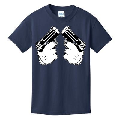 Cartoon Guns Hands Pistol Kids T-Shirt