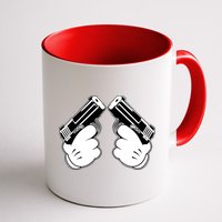 Cartoon Guns Hands Pistol Mug
