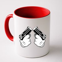 Cartoon Guns Hands Pistol Mug
