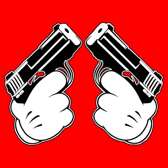 Cartoon Guns Hands Pistol Mug