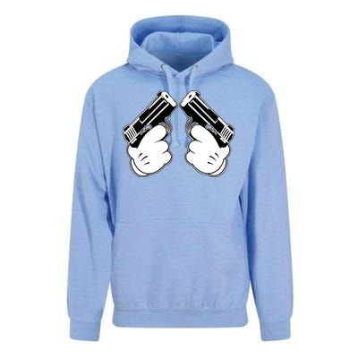 Cartoon Guns Hands Pistol Unisex Surf Hoodie