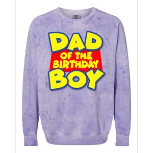 Cartoony Dad of the Birthday Boy Colorblast Crewneck Sweatshirt