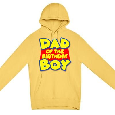 Cartoony Dad of the Birthday Boy Premium Pullover Hoodie