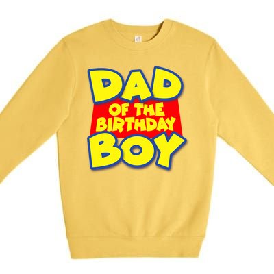 Cartoony Dad of the Birthday Boy Premium Crewneck Sweatshirt