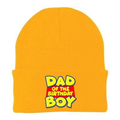 Cartoony Dad of the Birthday Boy Knit Cap Winter Beanie