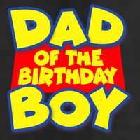 Cartoony Dad of the Birthday Boy 7 Panel Mesh Trucker Snapback Hat