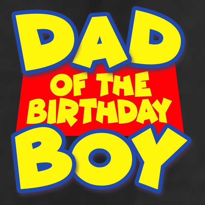 Cartoony Dad of the Birthday Boy 7 Panel Mesh Trucker Snapback Hat