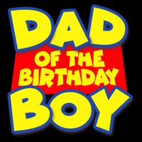 Cartoony Dad of the Birthday Boy Cooling Performance Crew T-Shirt