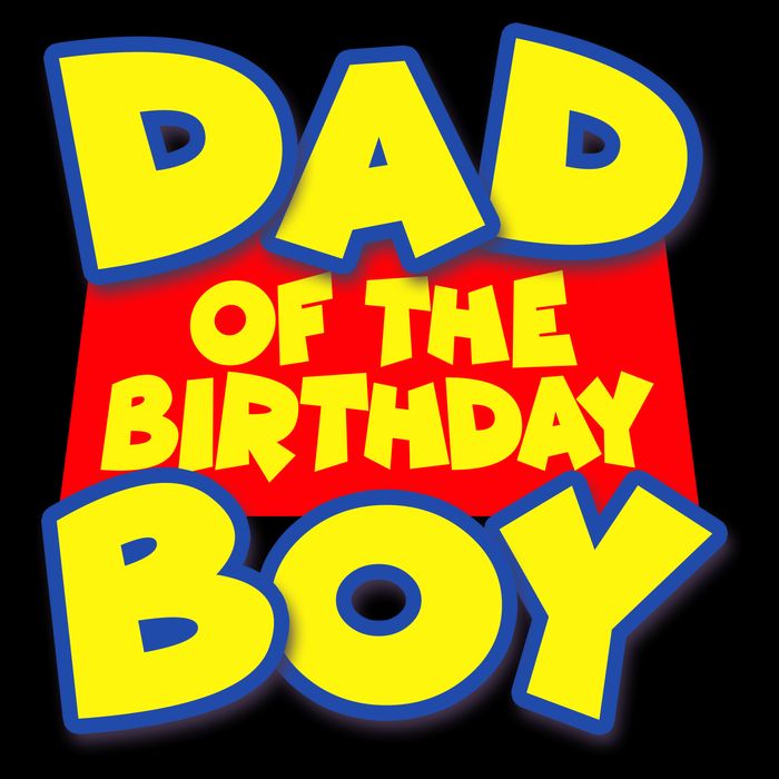Cartoony Dad of the Birthday Boy Cooling Performance Crew T-Shirt