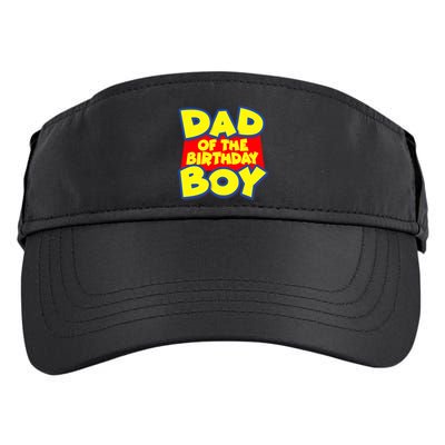 Cartoony Dad of the Birthday Boy Adult Drive Performance Visor