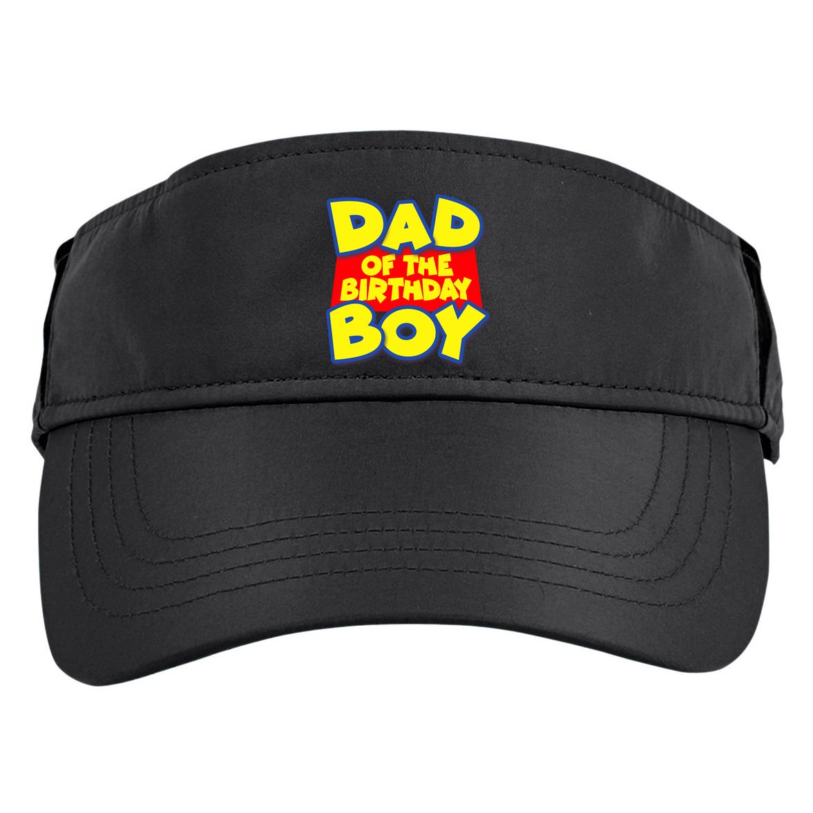Cartoony Dad of the Birthday Boy Adult Drive Performance Visor
