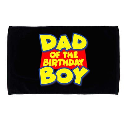 Cartoony Dad of the Birthday Boy Microfiber Hand Towel