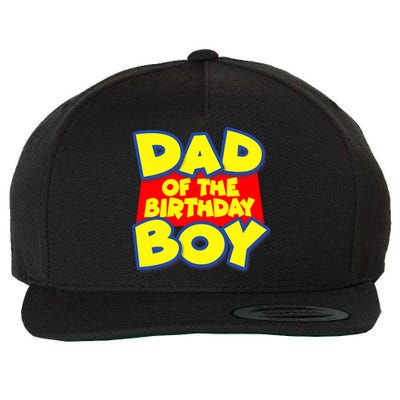 Cartoony Dad of the Birthday Boy Wool Snapback Cap