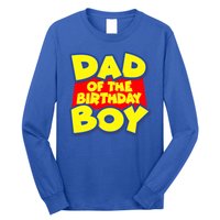 Cartoony Dad of the Birthday Boy Long Sleeve Shirt